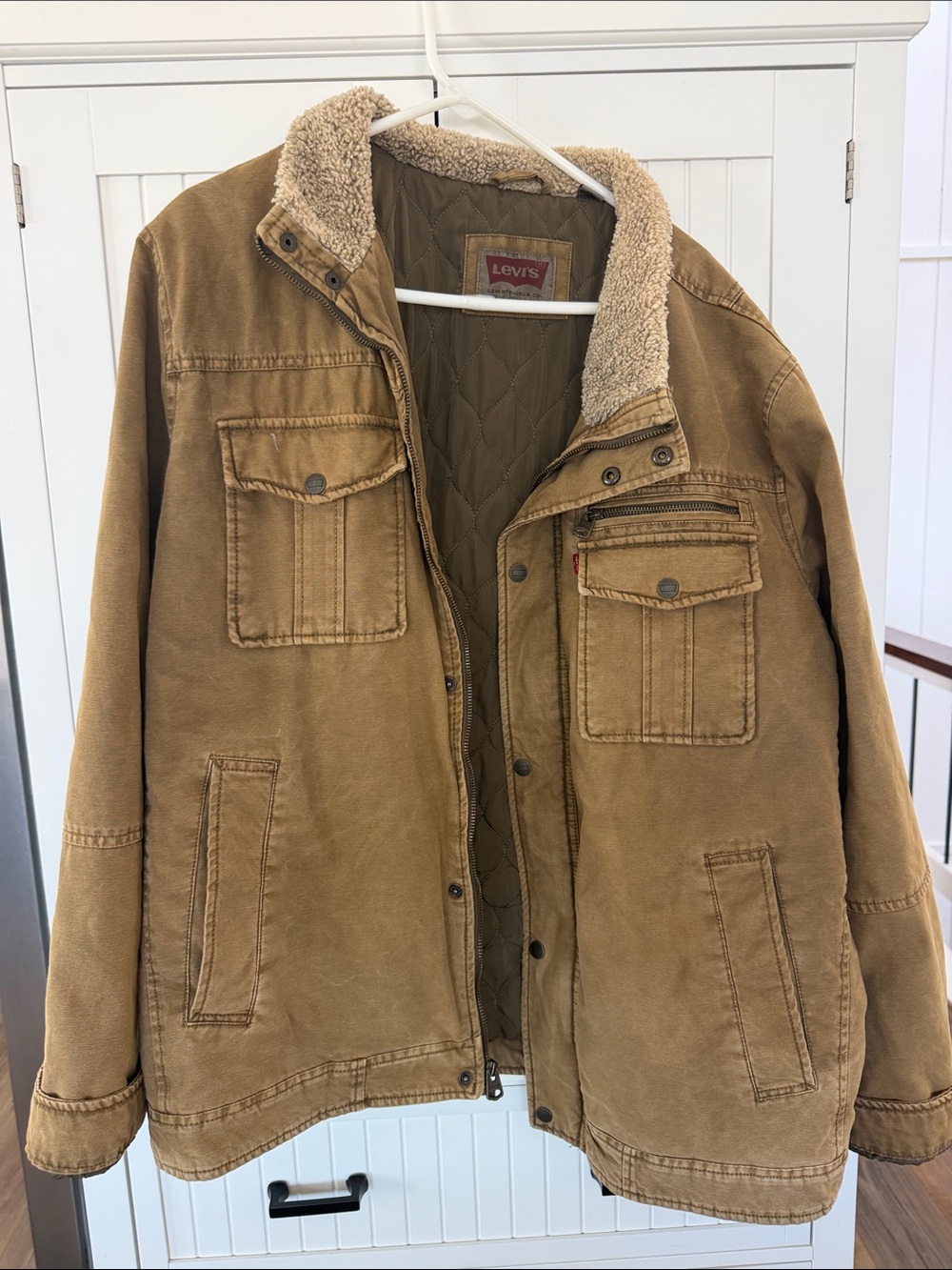 Levi's Brown Sherpa-Lined Field Jacket